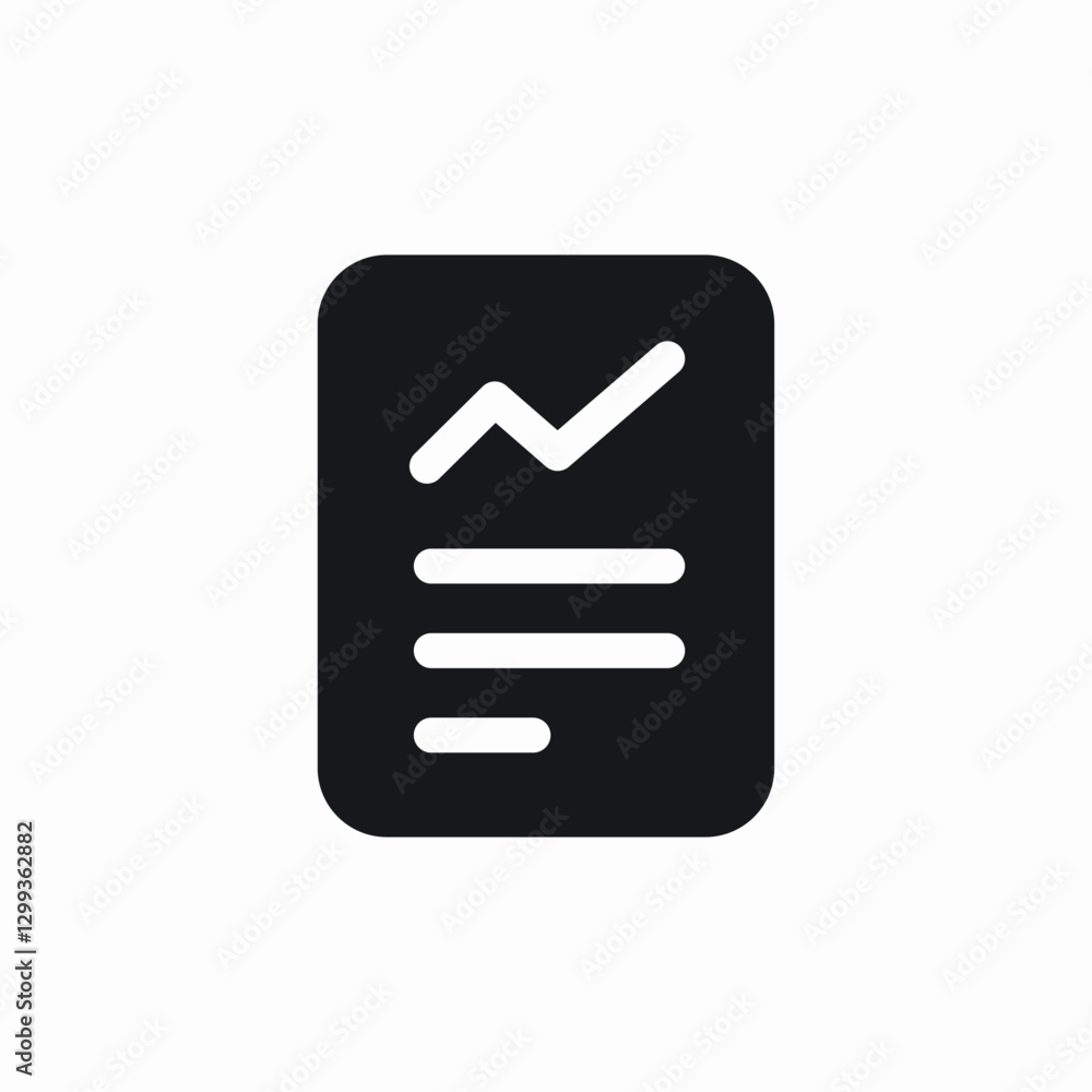 statistics documents icon sign vector statistics documents icon sign vector