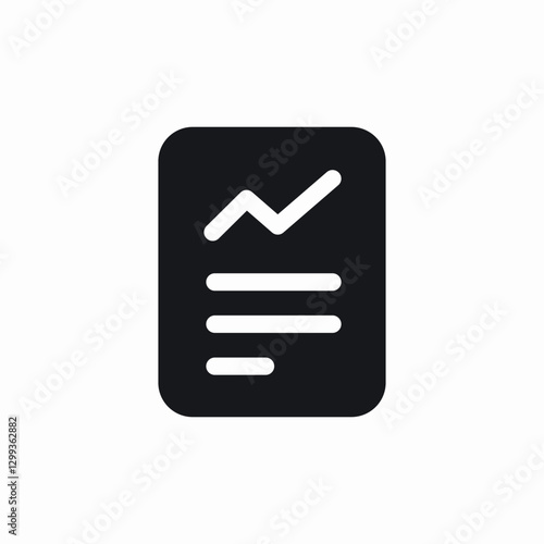 statistics documents icon sign vector