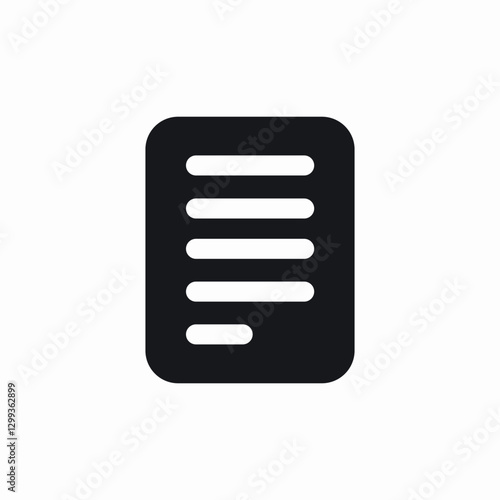 text document icon sign vector