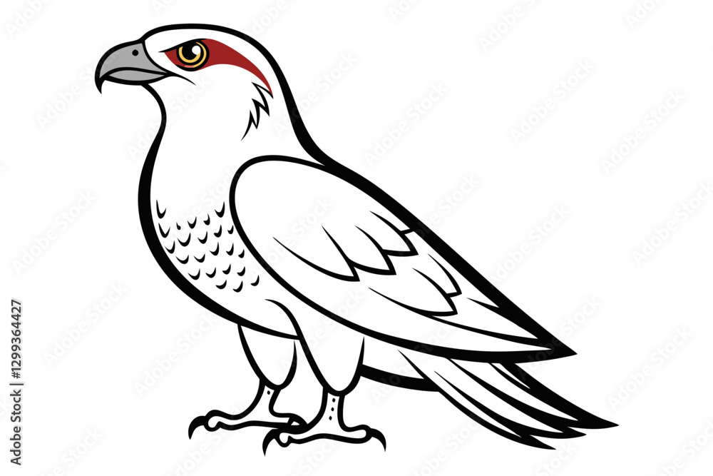 Fototapeta premium Minimalist Osprey Vector Art Design for Your Projects