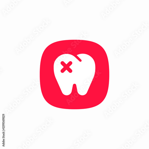 dental erase icon sign vector
