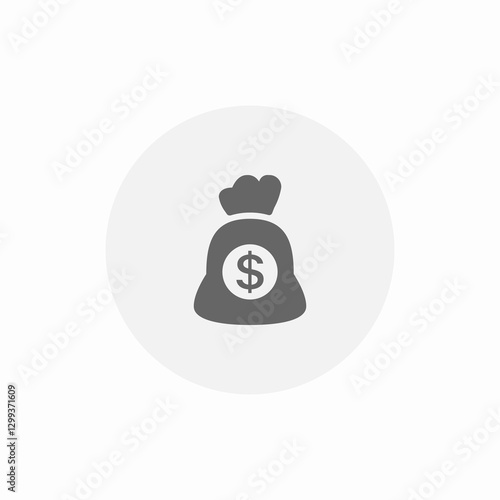 sack money icon sign vector