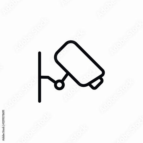 camera surveillance icon sign vector