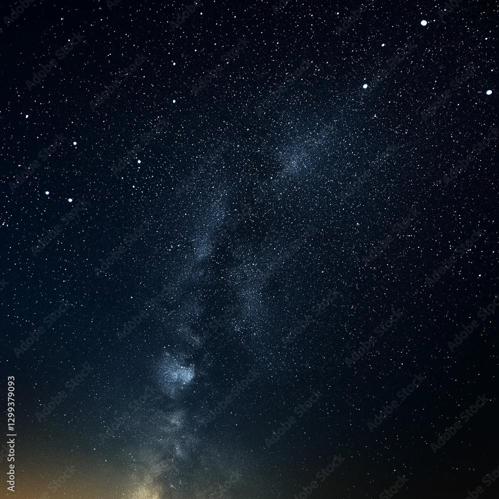 Obraz premium Mesmerizing night sky, a breathtaking view of the Milky Way galaxy.