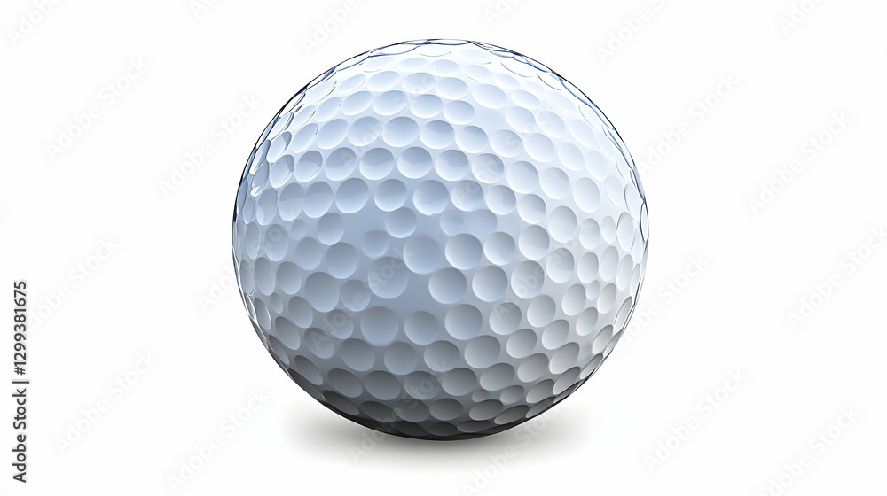 Golf ball isolated white background Golf ball isolated white background