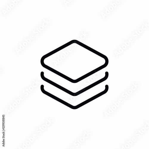 tab stack icon sign vector