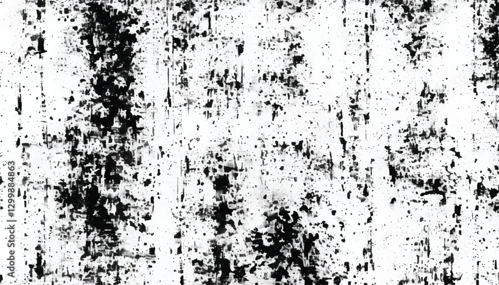 Grunge black and white seamless pattern. Monochrome abstract texture. Background of cracks, scuffs, chips, stains, ink spots, lines. Grunge pattern. Grunge black and white seamless pattern. Monochrome abstract texture. Background of cracks, scuffs, chips, stains, ink spots, lines. Grunge pattern.