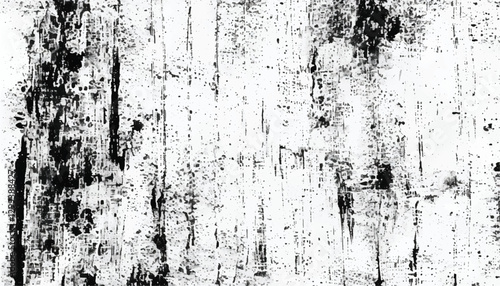 Grunge black and white seamless pattern. Monochrome abstract texture. Background of cracks, scuffs, chips, stains, ink spots, lines. Grunge pattern. 