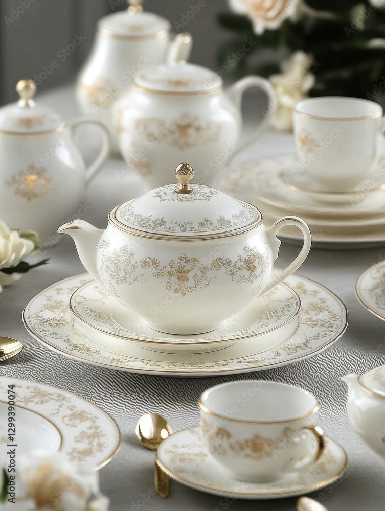 A gracefully presented hand-carved bone china motif on a white base, exemplifying superb artistry and ideal for showcasing artisanal pottery and sophisticated dining aesthetics A gracefully presented hand-carved bone china motif on a white base, exemplifying superb artistry and ideal for showcasing artisanal pottery and sophisticated dining aesthetics