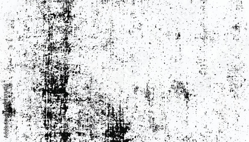 Grunge black and white seamless pattern. Monochrome abstract texture. Background of cracks, scuffs, chips, stains, ink spots, lines. Grunge pattern. 