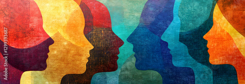 Language barriers as communication barriers, hindering understanding and interactions: Depict language barriers as a wall between speakers