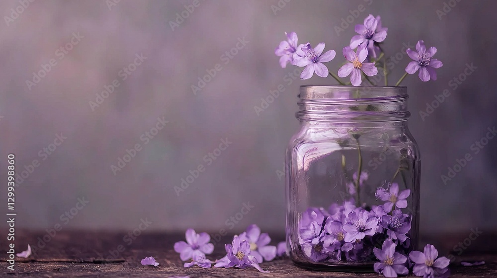 A vase brimming with lavender blooms rests atop a wooden surface alongside a mound of desiccated lavender petals A vase brimming with lavender blooms rests atop a wooden surface alongside a mound of desiccated lavender petals