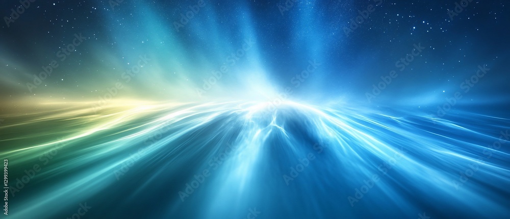 Obraz premium Abstract light streaks, cosmic background, energy flow, digital art, website banner