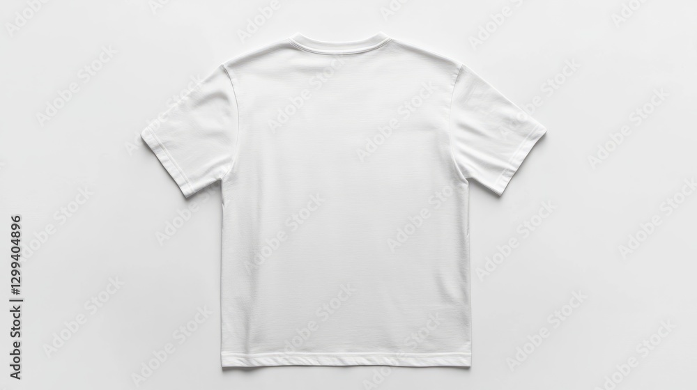 A mockup of the front side of a white short-sleeve t-shirt with a white background. A mockup of the front side of a white short-sleeve t-shirt with a white background.
