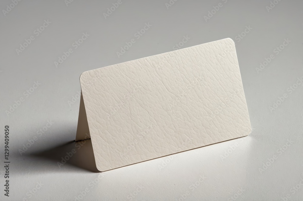 Blank table card for event or presentation use Blank table card for event or presentation use