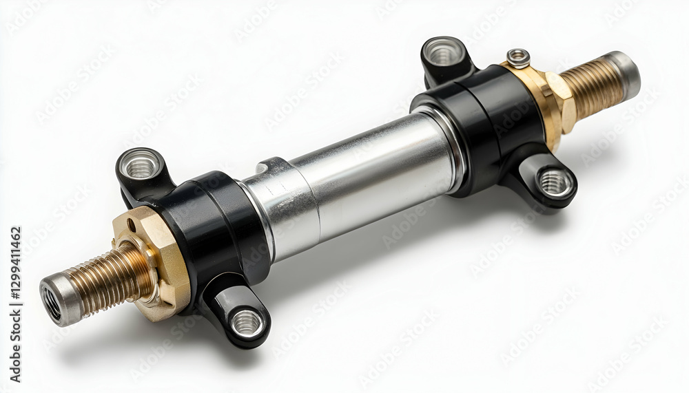 Master cylinder for car, automotive part, real photo, isolated on white background Master cylinder for car, automotive part, real photo, isolated on white background