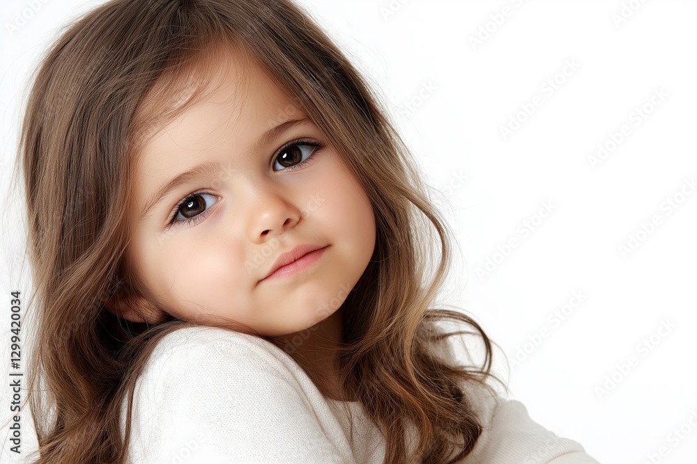 Portrait of a Young Girl – Ideal for Childhood, Happiness, and Innocence Concepts Portrait of a Young Girl – Ideal for Childhood, Happiness, and Innocence Concepts