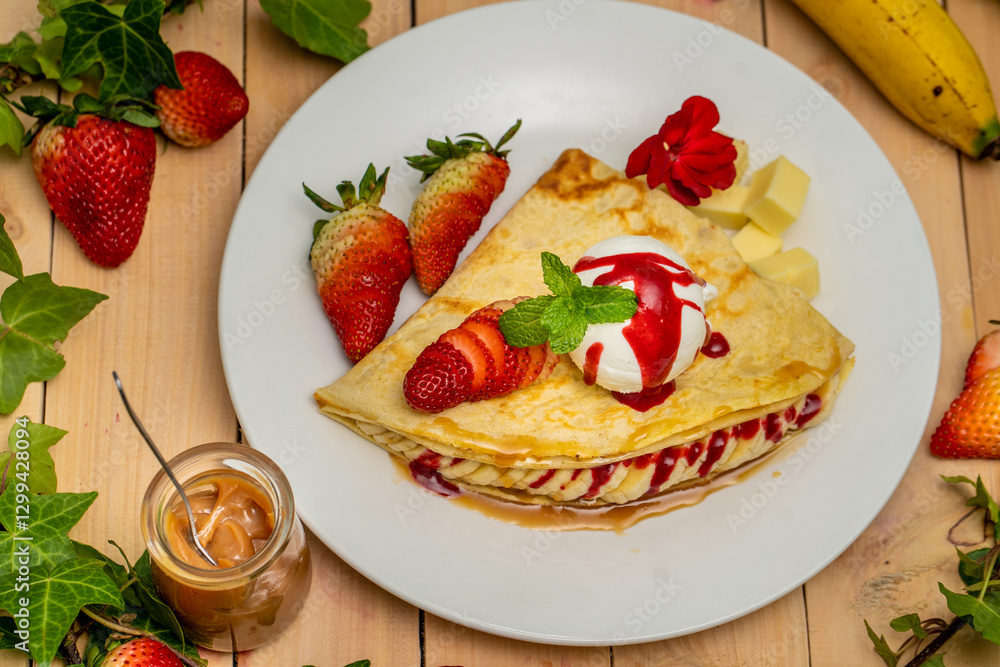 Crepe de frutas Crepe de frutas