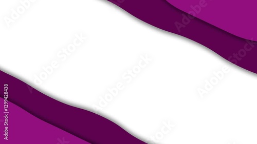 Abstract Wavy Purple and White Design