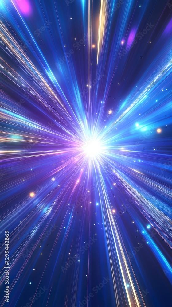 abstract glowing light burst with blue and purple colors abstract glowing light burst with blue and purple colors