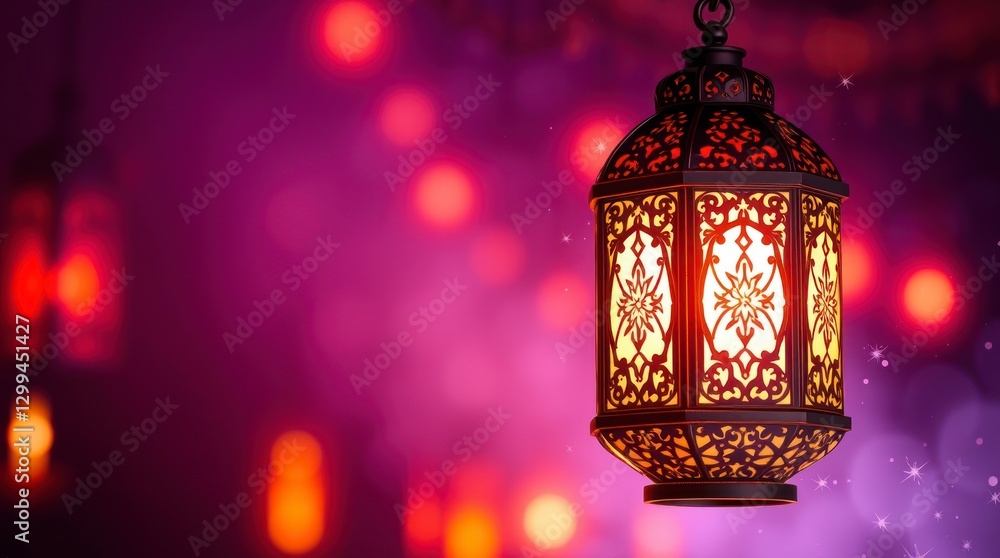 Glowing Ramadan Lantern Festive Background Image Glowing Ramadan Lantern Festive Background Image