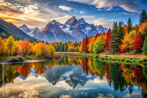 Wallpaper Mural Classic Color Landscape Photography: Serene Nature Scenes on White Background Torontodigital.ca