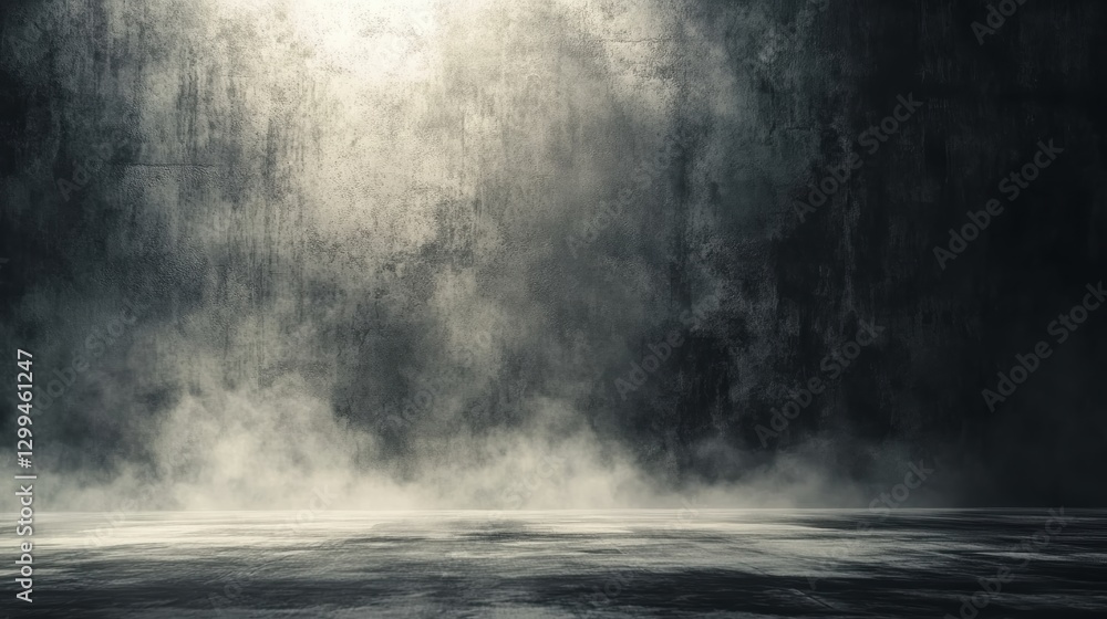Moody Concrete Background with Fog Moody Concrete Background with Fog