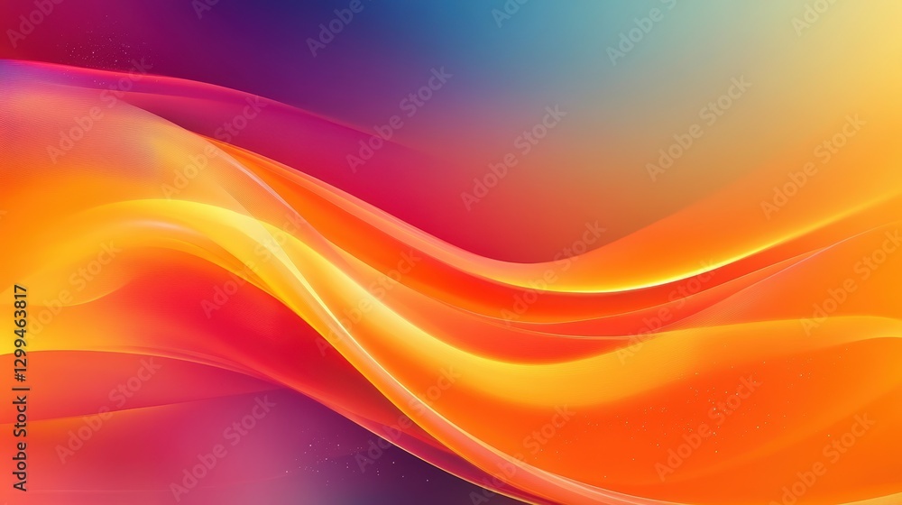 Obraz premium Vibrant Abstract Wave Background