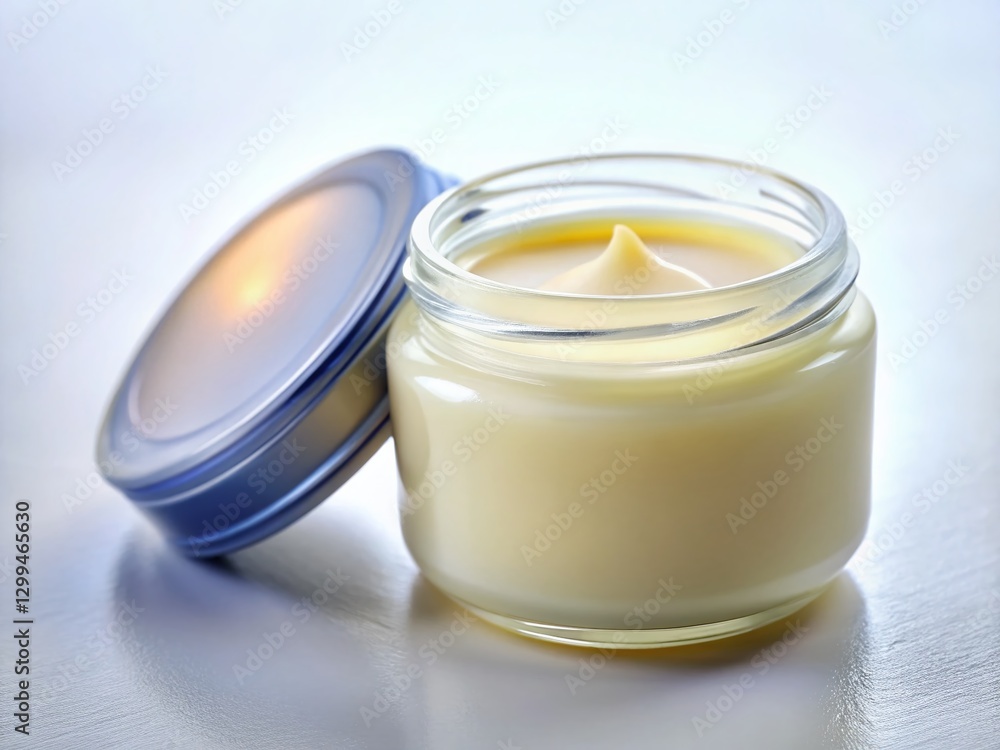 Close-up Tilt-Shift Photo of Petroleum Jelly Jar on White Background Close-up Tilt-Shift Photo of Petroleum Jelly Jar on White Background