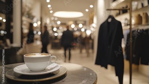 Aromatic Coffee Break in Chic Boutique