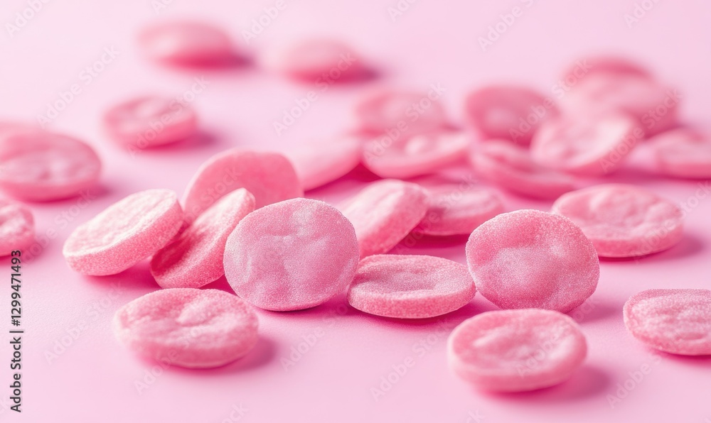 Vibrant pink strawberry halves and slices scattered against a pastel background, symbolizing freshness and health. Vibrant pink strawberry halves and slices scattered against a pastel background, symbolizing freshness and health.