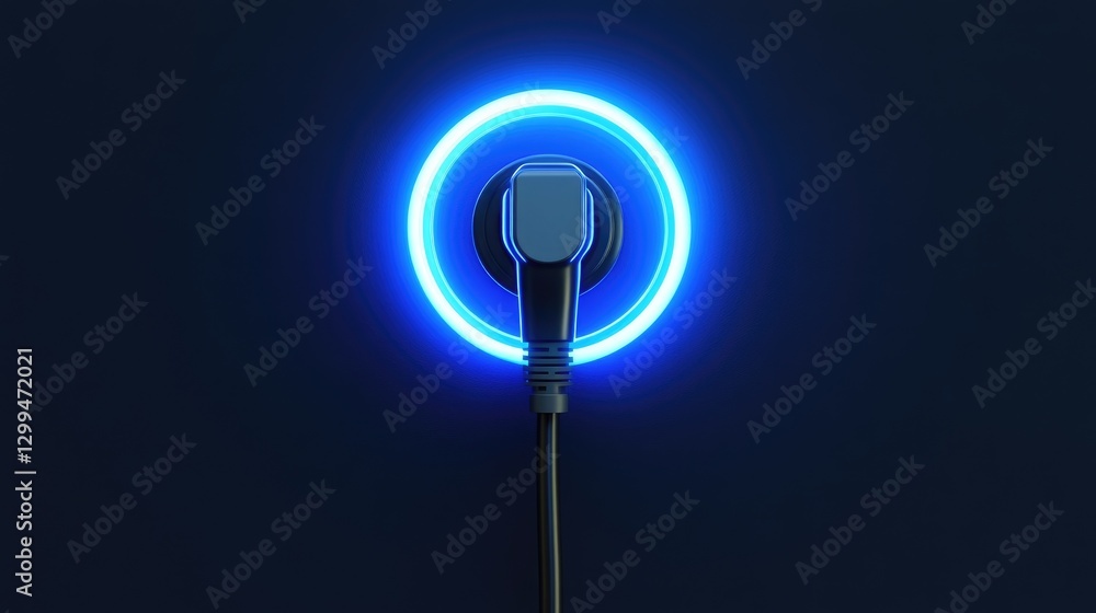A power plug and socket forming a lightning bolt shape, symbolizing energy efficiency and connectivity. A power plug and socket forming a lightning bolt shape, symbolizing energy efficiency and connectivity.