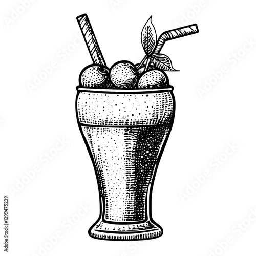 Refreshing beverage served in a tall glass with fruits and straws, perfect for summer gatherings and events