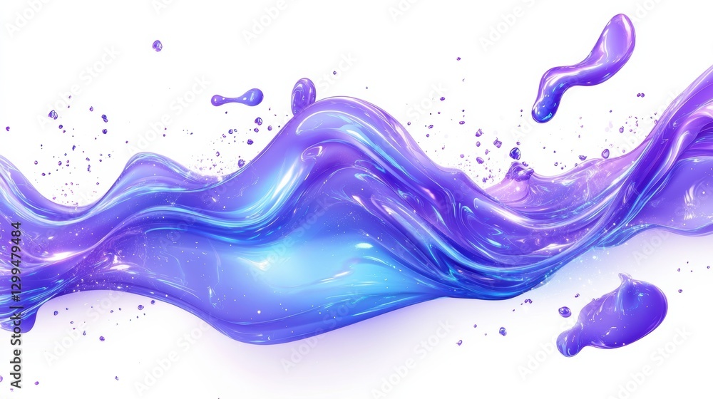 Abstract purple and blue liquid wave Abstract purple and blue liquid wave