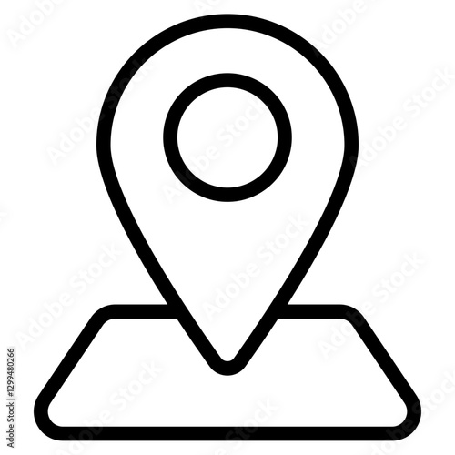 location line icon in vector illustration