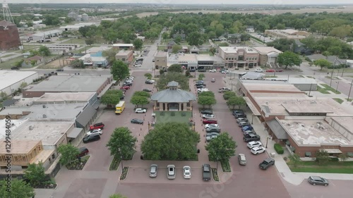 Historic Celina Downtown Square Aerial View