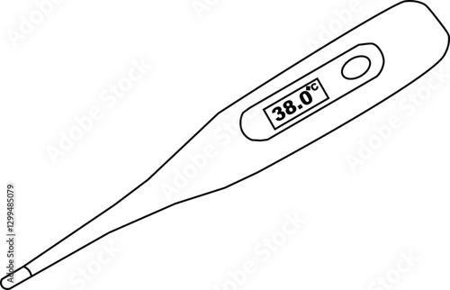 The Illustration of medical Equipment called Thermometer.