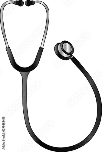The Illustration of Medical Equipment Called Sthethoscope