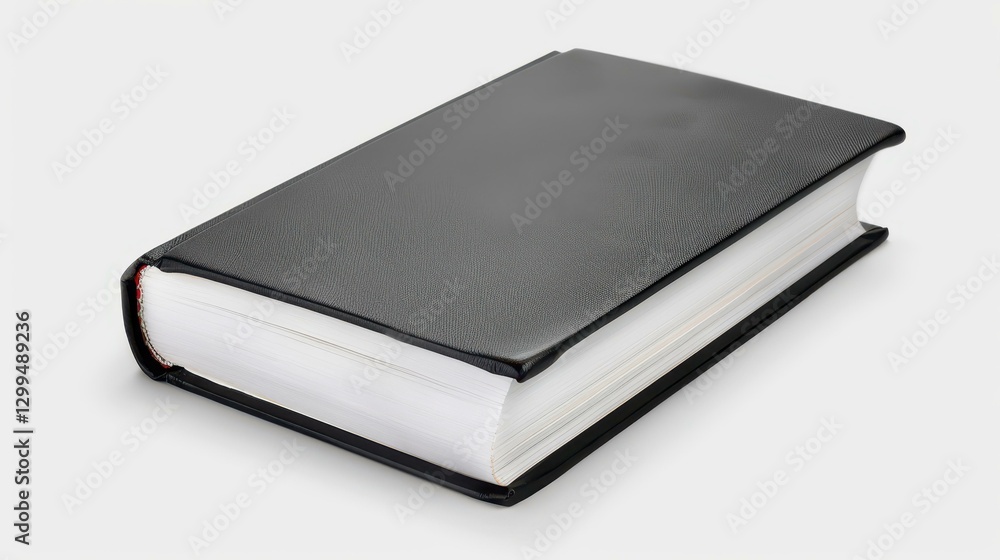 A sleek, closed book rests on a soft white background, perfect for showcasing modern design and branding concepts. A sleek, closed book rests on a soft white background, perfect for showcasing modern design and branding concepts.