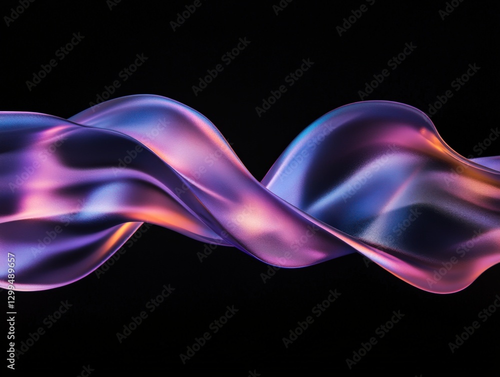 Abstract Wavy Purple Fluid Background Abstract Wavy Purple Fluid Background