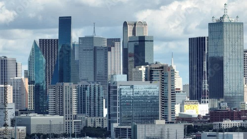 Parallax Motion of Downtown Dallas Buildings