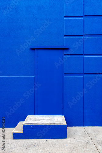 Secret blue door