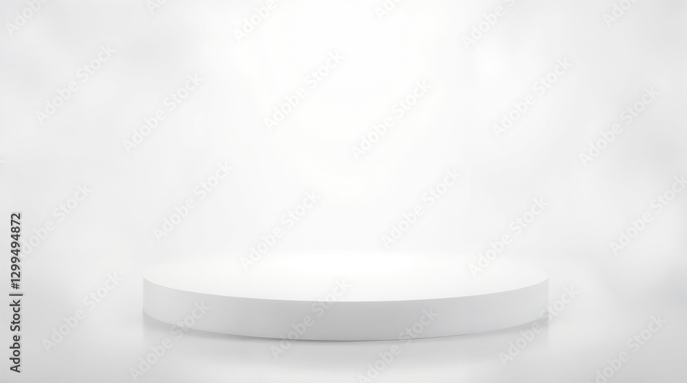 Empty white abstract table platform with empty space for product placement and design solutions, blank illuminated white background, blank bright step platform Empty white abstract table platform with empty space for product placement and design solutions, blank illuminated white background, blank bright step platform