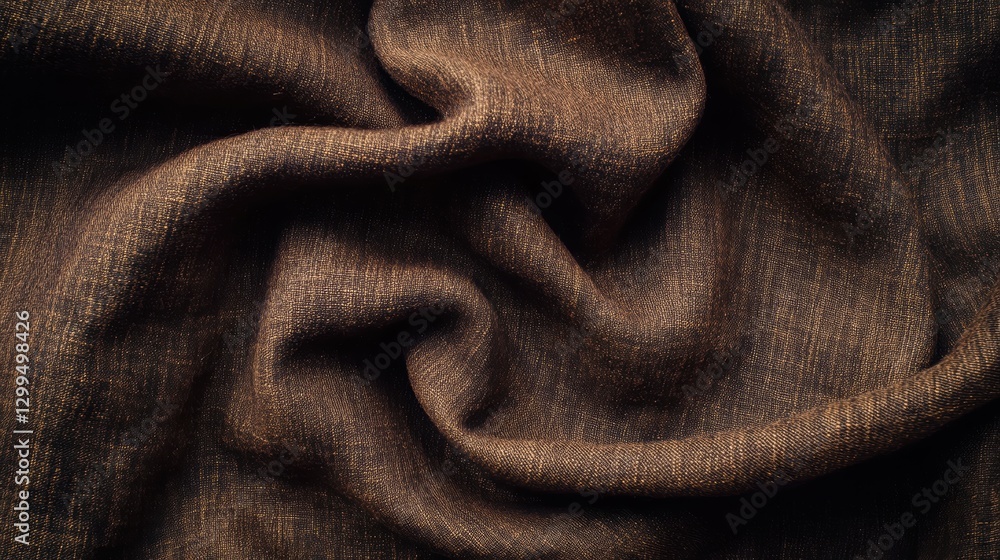 Textured Brown Fabric Drape Textured Brown Fabric Drape