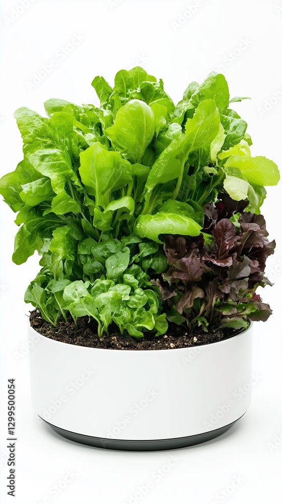 Mixed Greens in a White Pot – Sustainable Home Farming for Fresh and Healthy Cooking Mixed Greens in a White Pot – Sustainable Home Farming for Fresh and Healthy Cooking