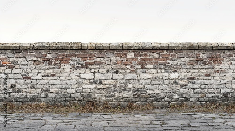 Detailed view of a raking bond brick wall showcasing craftsmanship and texture Detailed view of a raking bond brick wall showcasing craftsmanship and texture