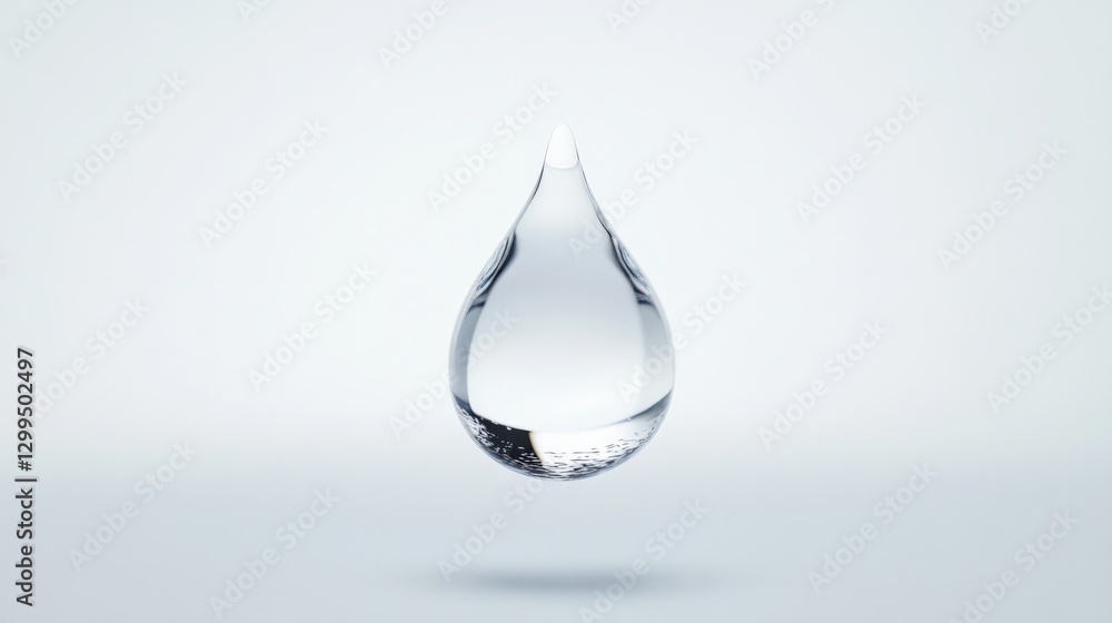 water drop on light background water drop on light background