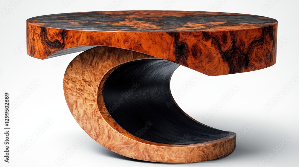 Unique contemporary accent table showcasing modern design and craftsmanship Unique contemporary accent table showcasing modern design and craftsmanship