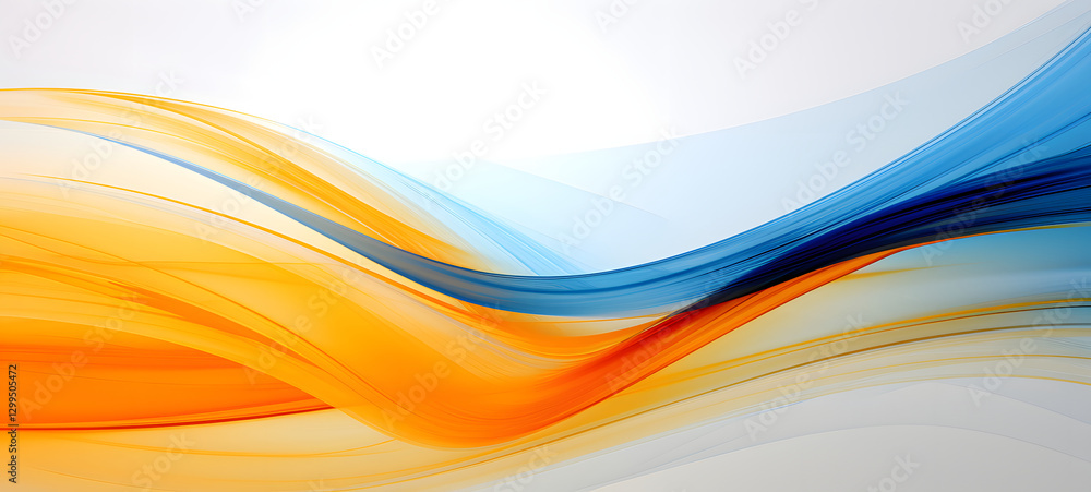 orange lemon colour one line abstract art, ai generative orange lemon colour one line abstract art, ai generative