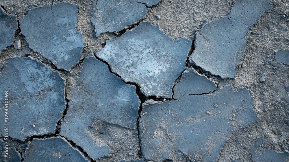 Obraz premium Cracked earth, dry and broken texture.